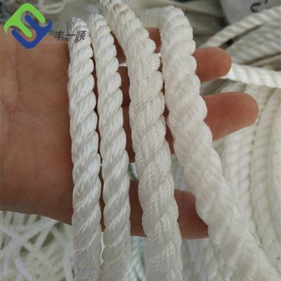 Cina Corda di nylon 20mm torti ad alta resistenza bianchi del filo di nylon della fibra 3 in vendita