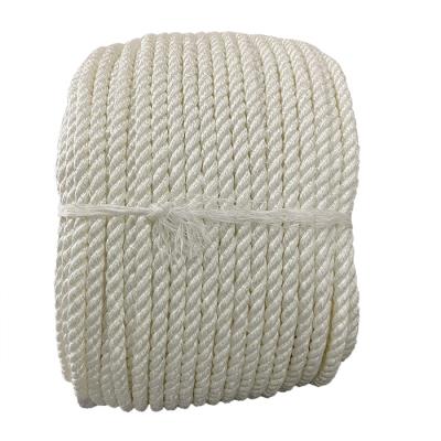 China 3 Strand Nylon Marine Mooring Rope Twisted 16mm for sale