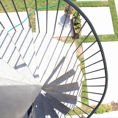 China ECT 2023 Modern Hot Sale Decorative Outdoor Spiral Steel Staircase for sale