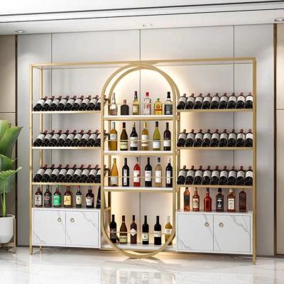 China Wholesales Liquor Store Design Wine Display Rack Wine Store Furniture High Quality Stored Wine Shelves For Shops Design for sale