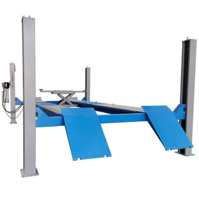 China 5.0 Ton CE Approved Garage Used Wheel Alignment Four Post Car Lift 5000KGS for sale