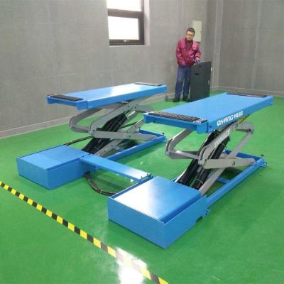 China model 801 3.5 ton double level scissor lift for earth car climbed 3500kgs for sale