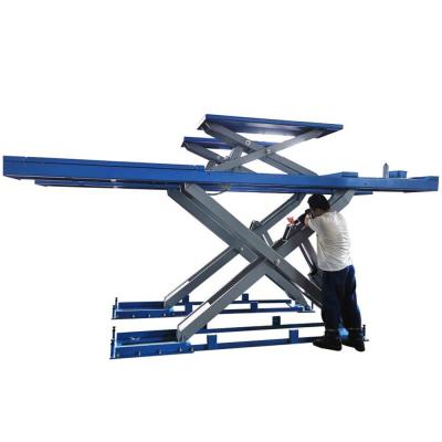 China For Wheel Aligner 4000kgs Long Way Wide Platform On Floor Mounted Wheel Aligner Scissor Lift for sale