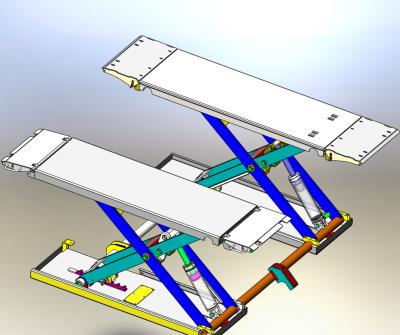 China Economic Grade CE Approved 3000kgs Capacity Portable Mid Rise Scissor Lift 3000kgs for sale