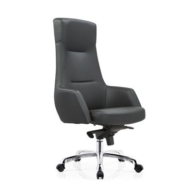 China New Design Adjustable High Back Chair Office Executive Leather Chair (Height) for sale