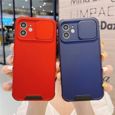 China Anti-fall Camera Phone Cover For iPhone 13 Pro Lens 12 11 Max Slide Camera Pro Phone Protector Shockproof Case for sale