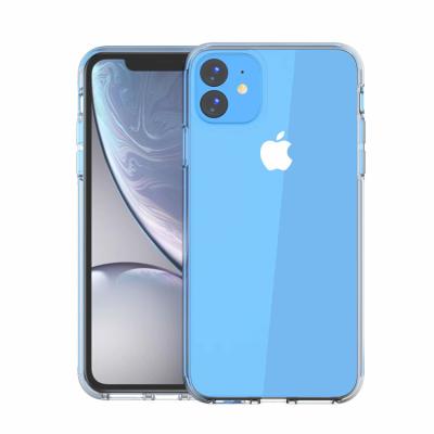 China Transparent Hard PC Back Cover With Soft TPU Bumper Skins For iPhone XI Thin Hard PC And TPU Clear Cover Transparent Phone Case For iPhone 2019 6.1