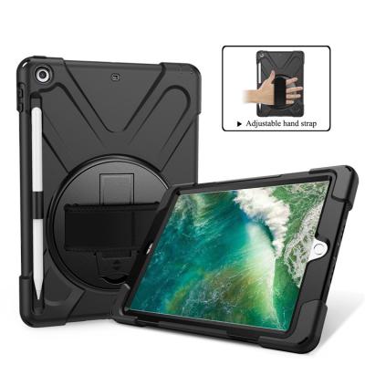 China Hybrid Armor Case Kickstand Hybrid Armor Cover With Heavy Duty Pen Slot Case For iPad 10.2 2019 for sale