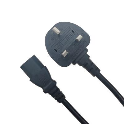 China UK COMPUTER Standard 3 Prong AC Power Cord Cable 3x0.75mm Bare Copper For Dell HP Asus Sony Toshiba Lenovo Computer Charger for sale