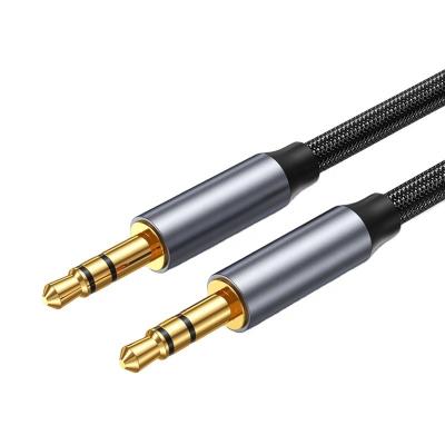 China SOTAKO Microphone Factory Custom 3.5mm Audio Cable Gold Plated 3.5mm Male To Male Jacket 3.5mm Nylon Braided Stereo Audio Cable for sale