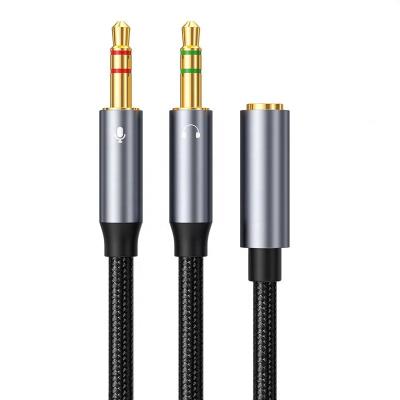 China SOTAKO COMPUTER 3.5mm Y Splitter Adapter 2 Male to 1 Female Jack Adapter Earphone Microphone 2 in 1 Audio Cable for Computer Laptop for sale