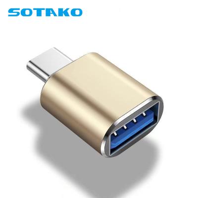 China Computer SOTAKO USB Type C Male Mobile Devices .desk to USB3.0 A Female Adapter for sale