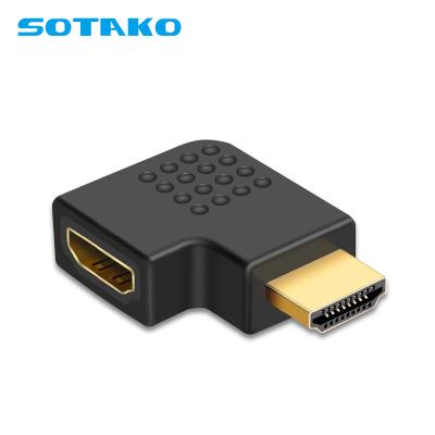 China SOTAKO HDTV Male to Female 90 Degree Angle HDTV Adapter Extender Support Left or Right 1080P HD for sale