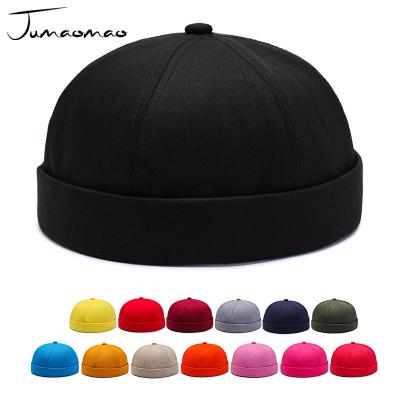 China JOINT Wholesale Custom High Quality Unisex Round Hat Men's Logo Street Dance Hip Hop Cotton Docker Brimless Hat for sale