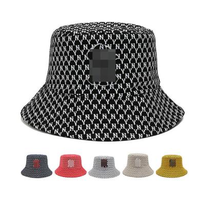 China Fashion \ Popular Custom Embroidered Promotions Reversible Multicolor Comfortable \ Durable Cotton Outdoor 100% Male Ny New York Bucket Hat Set Designer Popular Custom for sale