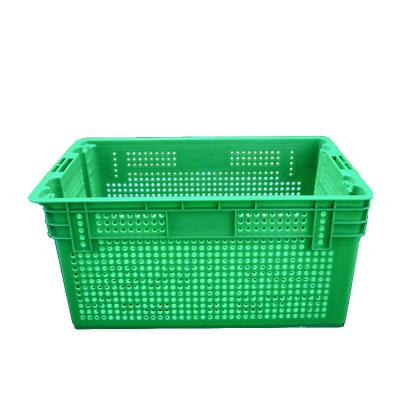 China Mesh Manufacturer pp large pe aquaculture plastic crate / box for storage for sale