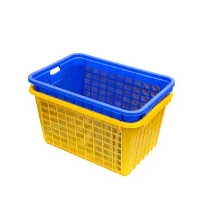 China Plastic Mesh Multi-purpose Cajas De Plastico Storage Plastic Crates Basket With Handles for sale