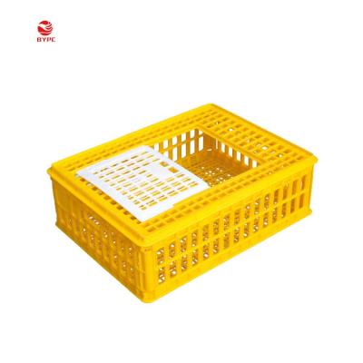 China Farms Factory Direct Sale Broiler Poultry Farm Equipment Plastic Chicken Transport Cage for sale