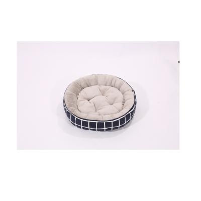 China Comfy Limited Time Sustainable Goods Round Donut Small Animals Bed Fleece Pet Bed for sale