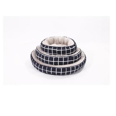 China Viable Hottest Selling Washable Round Small Animals Bed PP Cotton Pet Bed for sale