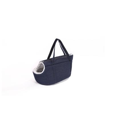 China New Product Viable Cheap Denim Carrier Bag Portable Comfortable Pet Carrier Bag for sale