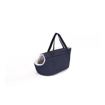 China Trend Highest Quality Soft Fashion Pet Bag Viable Denim Portable Carrier Bag for sale