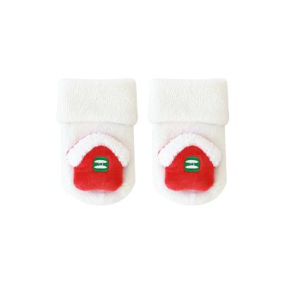 China Christmas Atmosphere Christmas Atmosphere Boy Girl Toddler Infant Animal Knitted Ribbed Stockings For Baby Newborn Infant Kids Christmas Bumps anti slip socks for sale