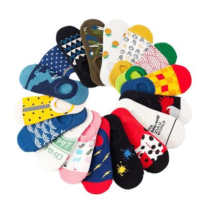 China Sporty Non-slip Cotton Blends Matenrial Five Pairs Of Ladies Boat Socks for sale