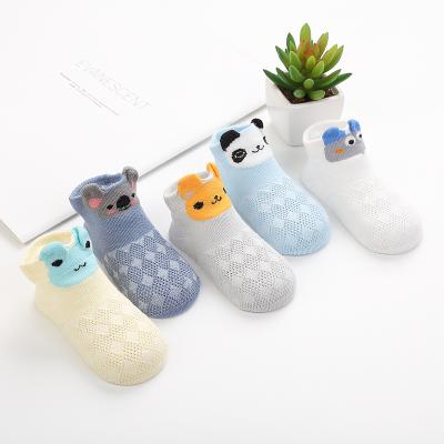 China Newest QUICK DRY Cute Animal 3d Cartoon Set Newborn Baby Socks Anti-skid Breathable Socks Gift Set for sale