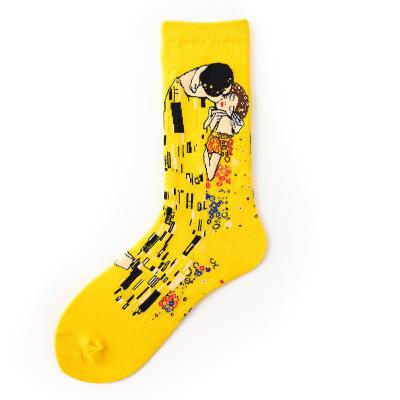 China Lady Liberty Mona Lisa Sporty Classic Mens Socks Cotton Socks for sale