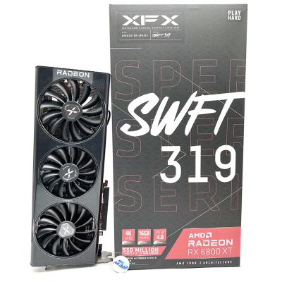 China Workstation Rumax XFX Amd Radeon Rx 6800 XT SWIFT 319 Gaming Graphics Card With 16gb Gddr6 Amd Rdna 2 Support Cyberpunk for sale