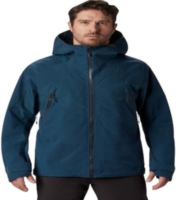 China Outdoor Rip-stop Jacket For Men Waterproof Breathable GORETEX3L Recycled Polyester Raising Jacket for sale