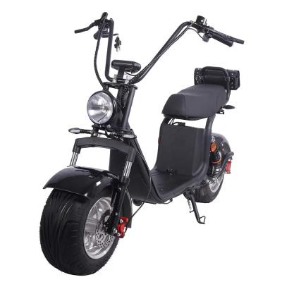 China 60v 20ah smart e-scooter 2500w citycoco unisex fat battery tire for adult electric scooter for sale