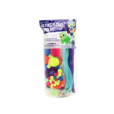 China Colorful Googly Eyes Kids Pipe Craft Cleaner Set Eco-Friendly Art Supplies Sticks Pom Poms for sale