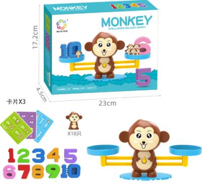 China PP Digital Educational Montessori Models and Cards Toys Monkey Balance Match Toys for sale