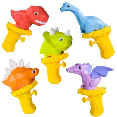 China New Water Gun Summer Beach Dinosaur Cartoon Tyrannosaurus Thrust Water Gun Toy for sale