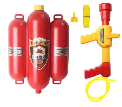 China Toy Firefighter Backpack Outdoor Summer Water Gun Backpack Beach Game Water Gun For Kids for sale