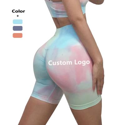 China Link Antibacterial Wholesale Dye Butt Crac! crack! yoga sweat seamless shorts for women seamless gym wear for sale