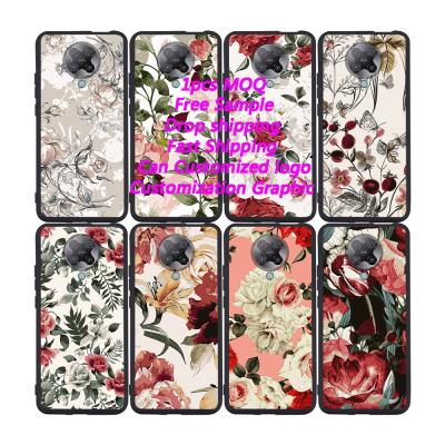 China Retro Girls Shockproof 3D Flower Matte Soft Phone Case For Xiaomi Redmi K40 Pro for sale