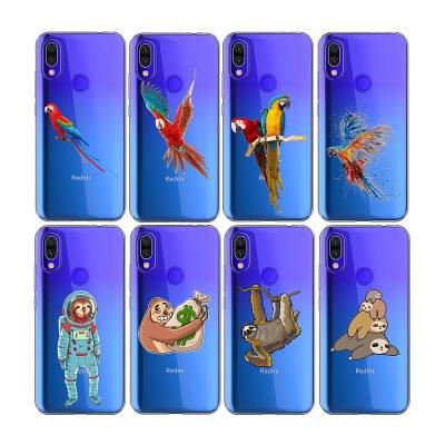 China 100% Eco-friendly Phone Case Folivora Scarlet Macaws Design TPU Mobile Phone Case For Xiaomi Redmi 6A K20 PRO GO for sale