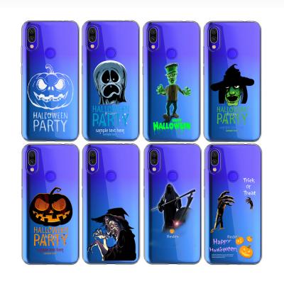 China 100% Eco-friendly Phone Case Halloween Party Pumpkins Design TPU Cell Phone Case For Xiaomi Redmi Y3 K20 S2 for sale