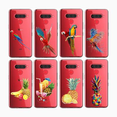 China Design Shockproof Lucency Pineapple Macaw Soft Mobile Phone Case For LG K52 K62 for sale