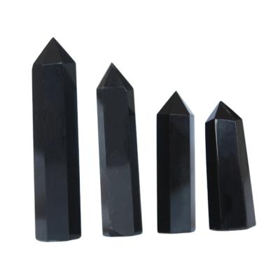 China China natural healing stones meditation pacification obsidian for sale fengshui obsidian crystal blackhead for sale