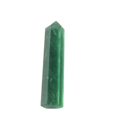 China China Wholesale Polished Green Fluorite Point Quartz Crystal Dots for sale