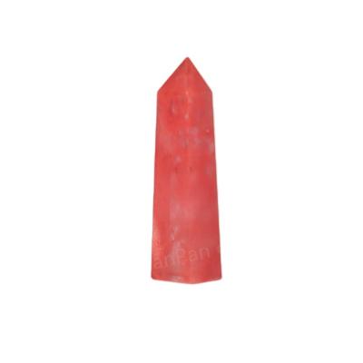 China China Natural Red Melting Crystal Point Quartz Crystal Magic Wands For Gift for sale