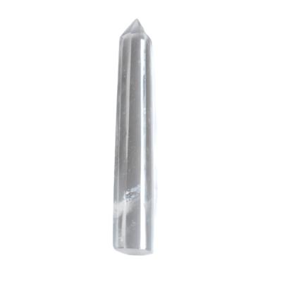 China China Natural Clear Quartz Crystal Point Wand Healing Cast Stone Stones for sale