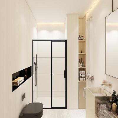 China Modern Hinge Wall To Wall Bifold With Concealed Hinge Shower Doors for sale