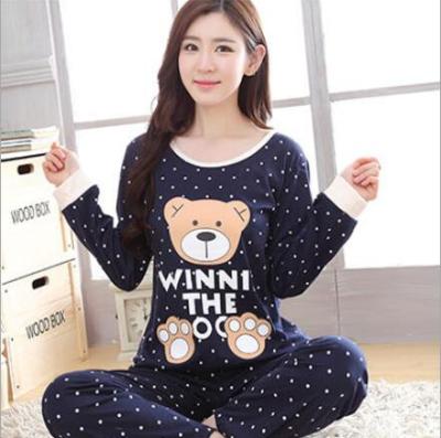 China Breathable Women Pajamas Set Girl Sleepwear Pijama Women Long Pajamas Suit Female Clothing Set Nightgowns 2021 for sale