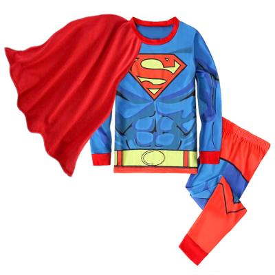 China 2021 Breathable Hot Selling Unisex Moco Hero Designs Kids Clothing Sets Cotton Toddler Kids Sleepwear For Baby Christmas Gift for sale