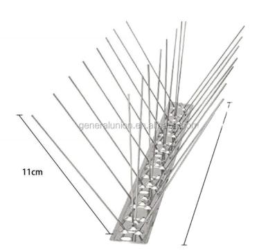 China Durable Practical Ten Year Garden And Roof Lifespan 304 Stainless Steel Bird Spike Anti Spike for sale